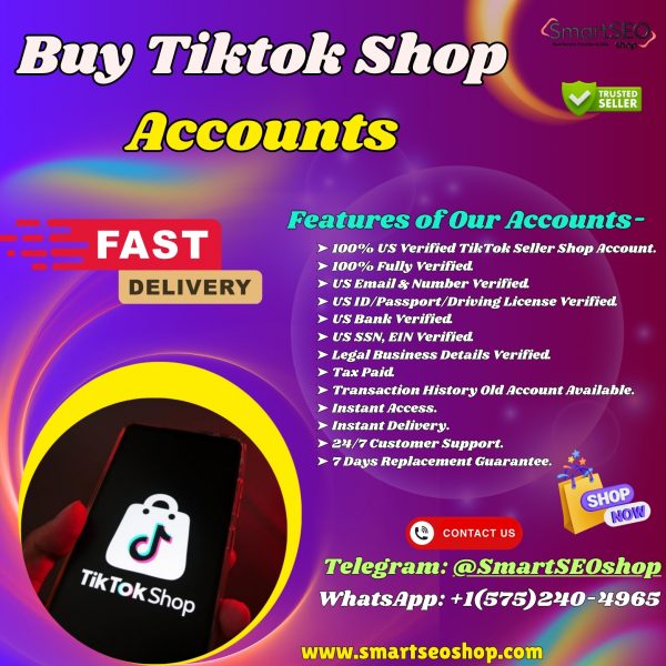 Buy TikTok Shop Accounts